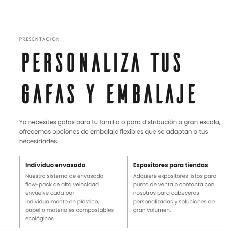 Gafas Personalizadas