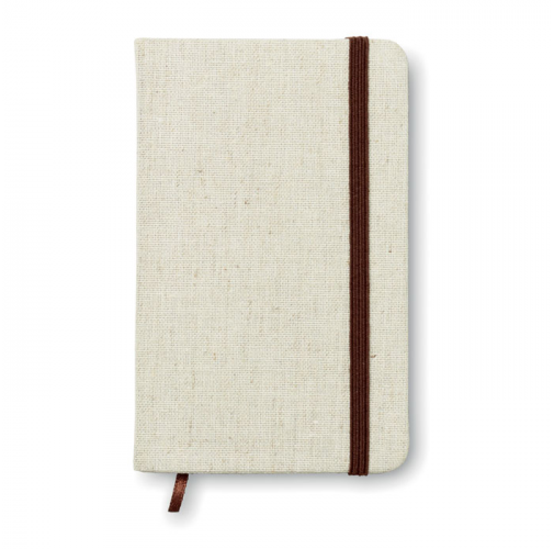 Cuaderno A6 con tapa de canvas MO6930