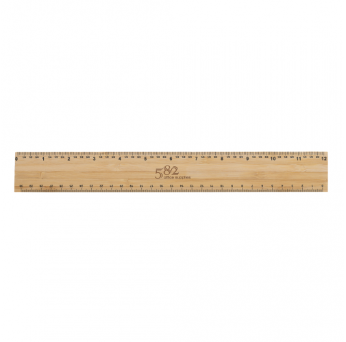 Regla extra gruesa de bambú de doble cara de 30 cm Timberson