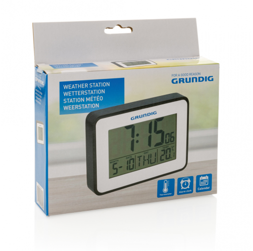 Estación meteorológica Grundig con alarma y calendario