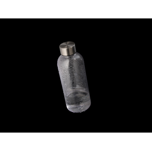 Botella de agua estanca con tapa metálica