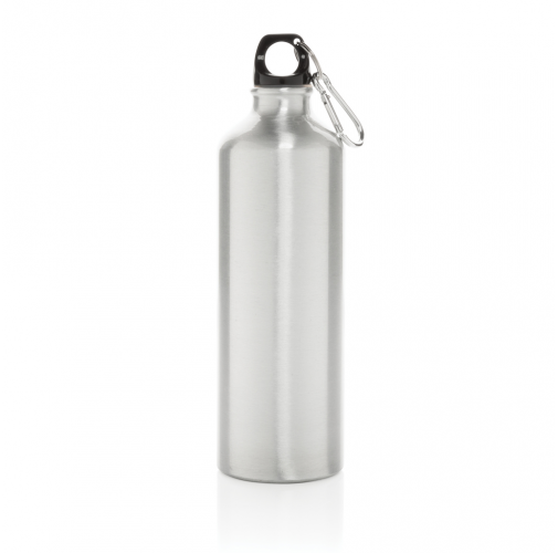 Botella de agua XL de aluminio con mosquetón