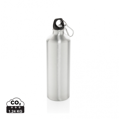 Botella de agua XL de aluminio con mosquetón