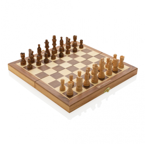 Juego de ajedrez plegable Luxury de madera